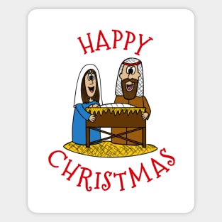 Christmas Nativity Mary And Joseph Church Xmas Funny Magnet